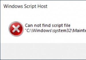 แก้ไข:ไม่พบไฟล์สคริปต์  C:\Windows\system32\Maintenance.vbs  