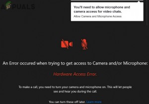 แก้ไข:ข้อผิดพลาดการเข้าถึงฮาร์ดแวร์ Facebook? 