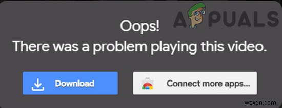 แก้ไข:Google Drive ไม่เล่นวิดีโอ  มีปัญหาในการเล่นวิดีโอนี้  