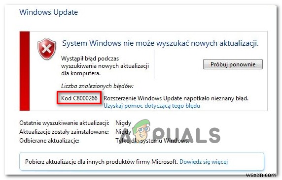 จะแก้ไขข้อผิดพลาดการอัปเดต Windows 10 C8000266 ได้อย่างไร 