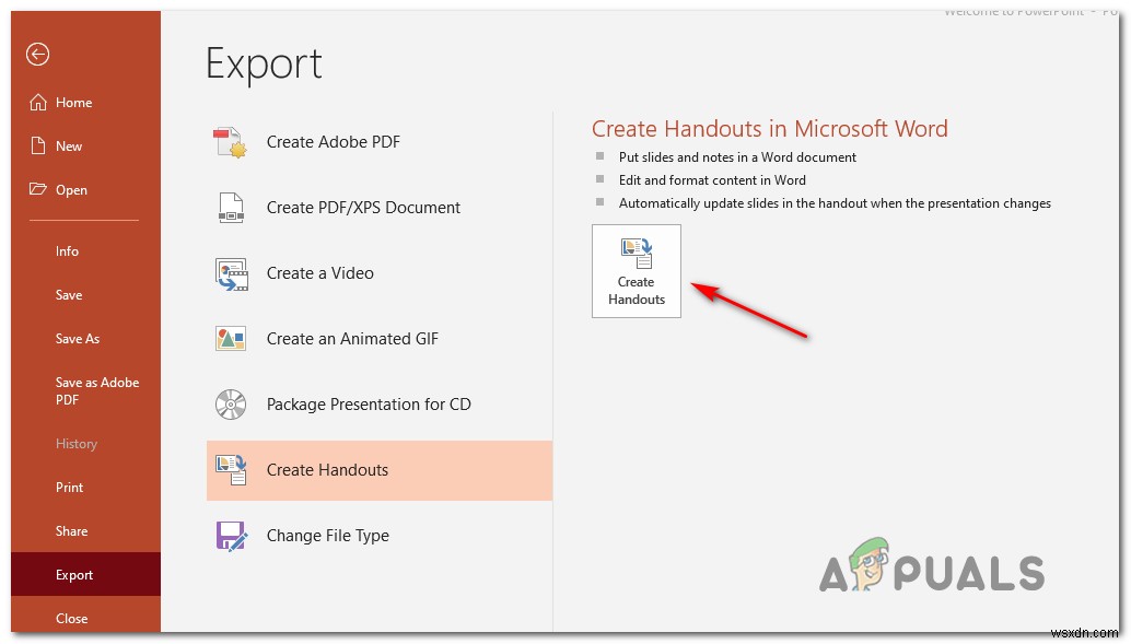 วิธีแก้ไข Powerpoint ไม่สามารถเขียนไปยัง Microsoft Word เมื่อสร้างเอกสารประกอบคำบรรยาย 