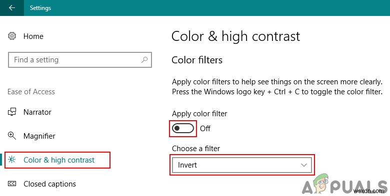 การกลับสีใน Windows 10 โดยใช้ตัวกรองสีและแอปขยายภาพ
