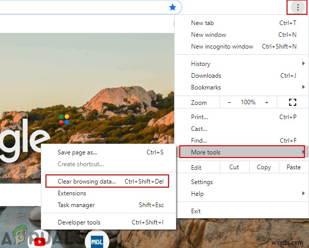 การลบรายการป้อนอัตโนมัติจาก Google Chrome 