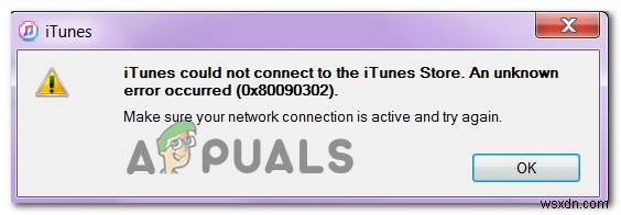 วิธีแก้ไข iTunes ไม่สามารถเชื่อมต่อข้อผิดพลาด 0x80090302 บน Windows 10 ได้ 