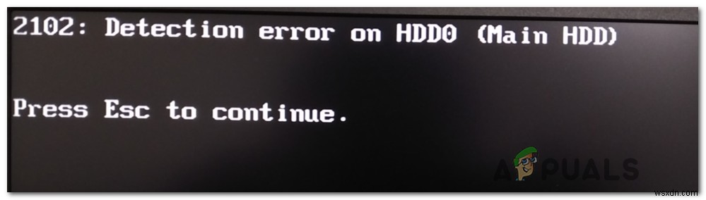 วิธีการแก้ไขข้อผิดพลาดของ Lenovo  ข้อผิดพลาดในการตรวจจับบน HDD0 (HDD หลัก)  