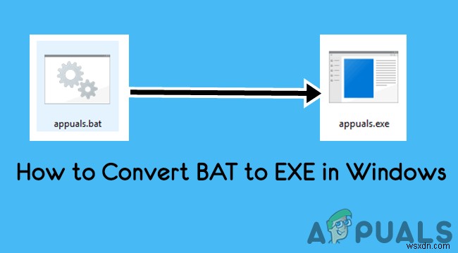 การแปลงไฟล์แบทช์ .BAT เป็นไฟล์ปฏิบัติการ .EXE 