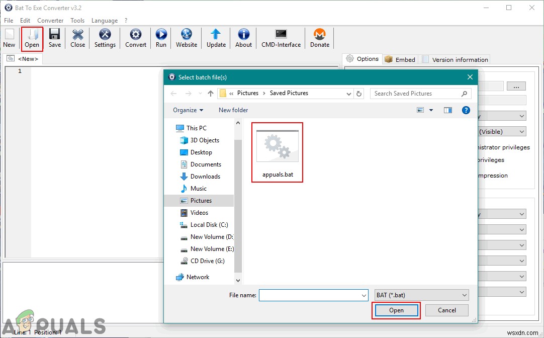 การแปลงไฟล์แบทช์ .BAT เป็นไฟล์ปฏิบัติการ .EXE 