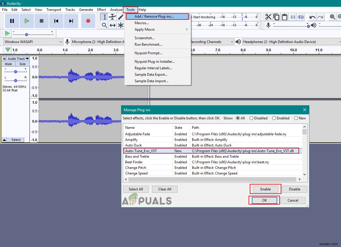 จะติดตั้งปลั๊กอิน Autotune ใน Audacity ได้อย่างไร? 