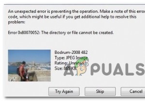 วิธีแก้ไข “รหัสข้อผิดพลาด:0x80070052” ขณะคัดลอกไฟล์