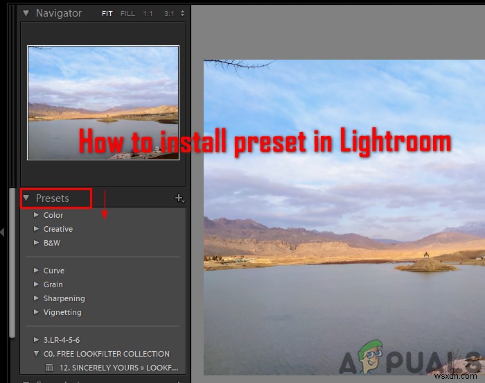 จะติดตั้งพรีเซ็ตใน Lightroom ได้อย่างไร? 