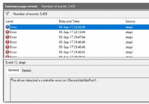 ไดรเวอร์ตรวจพบข้อผิดพลาดของคอนโทรลเลอร์บน \Device\Ide\IdePort1 