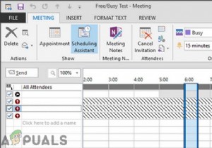 แก้ไข:ไม่สามารถเรียกข้อมูลผู้ช่วยจัดกำหนดการว่าง/ไม่ว่างได้ 