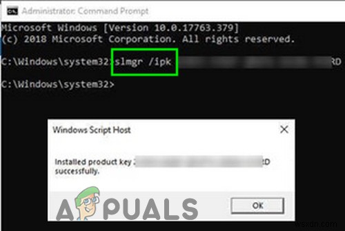 แก้ไข:Windows Server ไม่ยอมรับรหัสผลิตภัณฑ์ใหม่ 