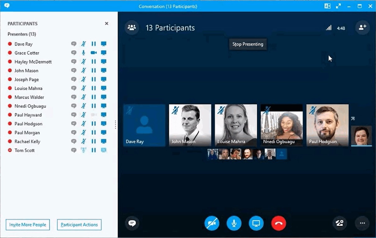 จะแต่งตั้งผู้นำเสนอสำหรับการประชุม Skype for Business ได้อย่างไร 