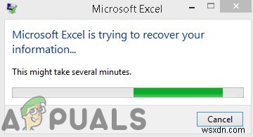 แก้ไข:Microsoft Excel กำลังพยายามกู้คืนข้อมูลของคุณ 