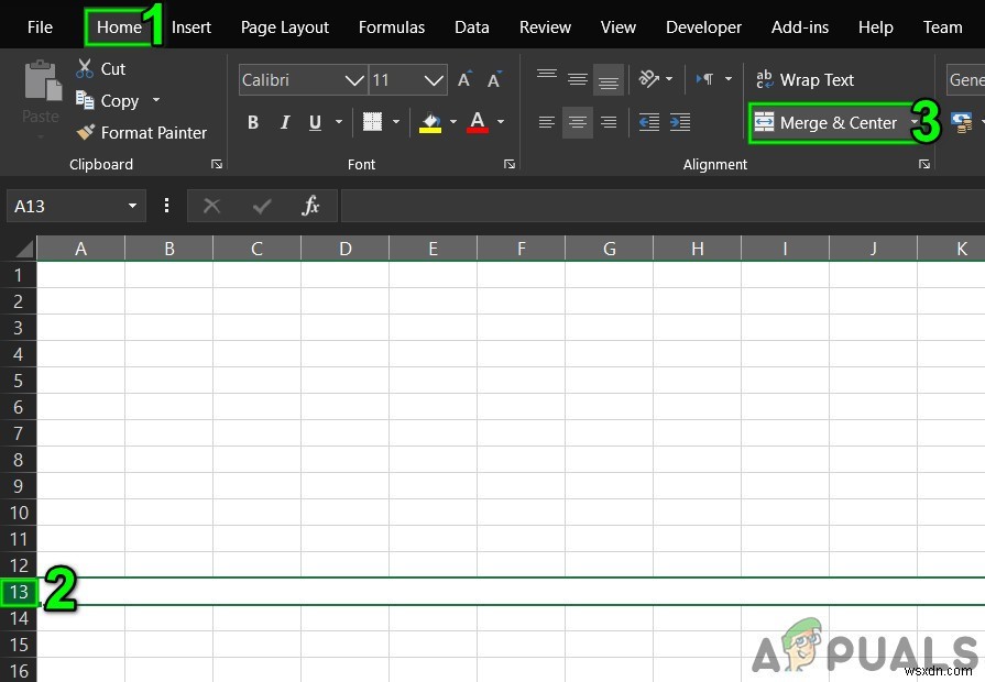 ไม่สามารถเพิ่มหรือสร้างเซลล์ใหม่ใน Excel 