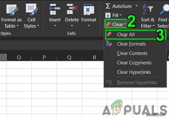 ไม่สามารถเพิ่มหรือสร้างเซลล์ใหม่ใน Excel 