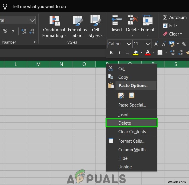 ไม่สามารถเพิ่มหรือสร้างเซลล์ใหม่ใน Excel 