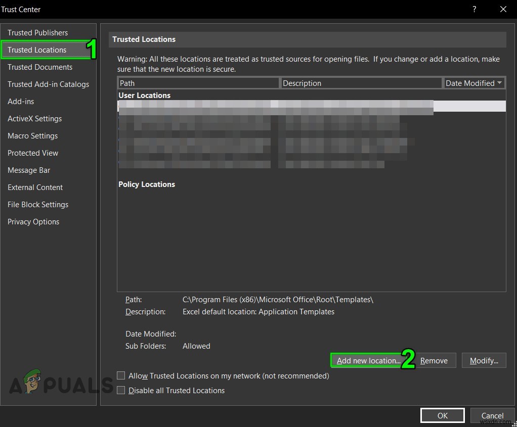 ไม่สามารถเพิ่มหรือสร้างเซลล์ใหม่ใน Excel 