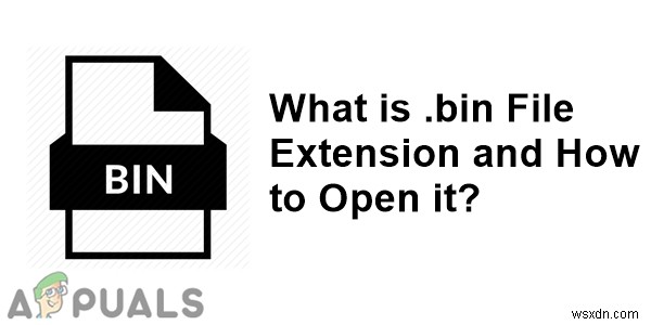 ไฟล์ .bin คืออะไร และจะเปิดได้อย่างไร 