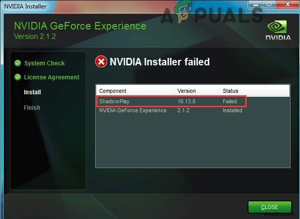 การติดตั้ง Geforce ShadowPlay ล้มเหลว? ลองวิธีแก้ไขเหล่านี้ 