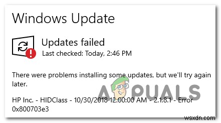 วิธีการแก้ไขข้อผิดพลาด Windows Update 0x800703e3? 
