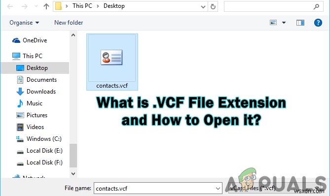 คืออะไร: .VCF  นามสกุลไฟล์และวิธีการเปิดมัน? 
