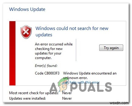 จะแก้ไขข้อผิดพลาด Windows Update C80003F3 ได้อย่างไร 
