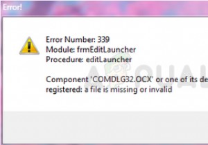 วิธีการแก้ไขข้อผิดพลาด  comdlg32.ocx  บน Windows? 