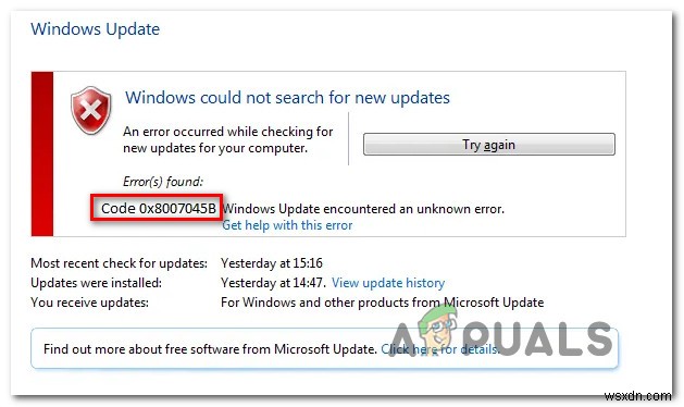 วิธีแก้ไขข้อผิดพลาด 0x8007045b บน Windows 