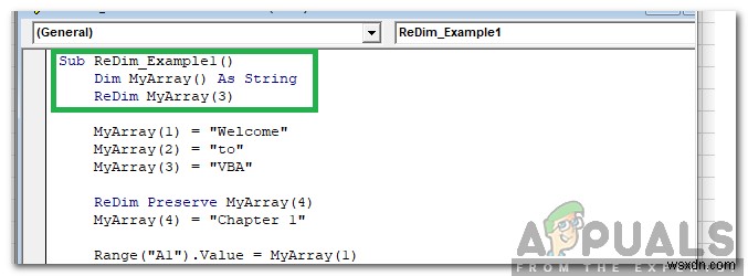 จะแก้ไขข้อผิดพลาด  Subscript Out of Range  ใน Visual Basic สำหรับแอปพลิเคชันได้อย่างไร 