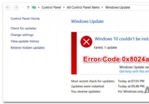 จะแก้ไขรหัสข้อผิดพลาดการอัปเดต Windows 10 0x8024a10a ได้อย่างไร 