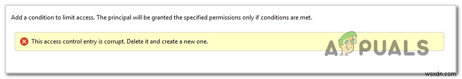 วิธีการแก้ไขข้อผิดพลาด  Access Control Entry is Corrupt  บน Windows? 