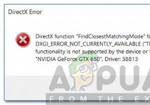 วิธีแก้ไขข้อผิดพลาด DXGI_ERROR_NOT_CURRENTLY_AVAILABLE 