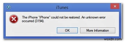 จะแก้ไขรหัสข้อผิดพลาดของ iTunes 3194 ได้อย่างไร 