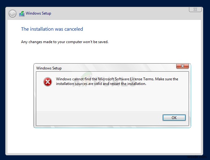 วิธีแก้ไขข้อผิดพลาด  Windows Cannot Find the Microsoft Software License Terms  บน Windows? 