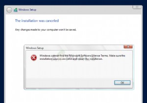 วิธีแก้ไขข้อผิดพลาด  Windows Cannot Find the Microsoft Software License Terms  บน Windows? 