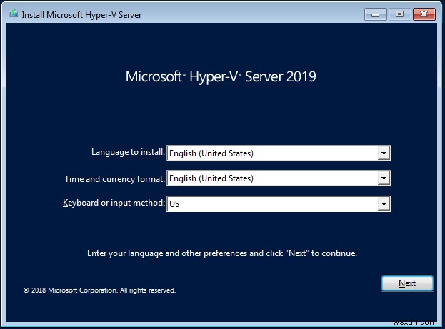 จะติดตั้ง Hyper-V 2019 Server Core ได้อย่างไร? 