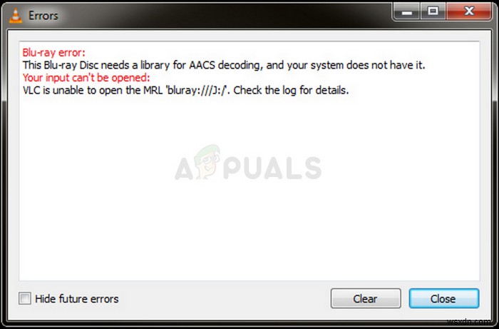 วิธีแก้ไขข้อผิดพลาด  ไม่สามารถเปิดอินพุตของคุณได้  บน VLC 