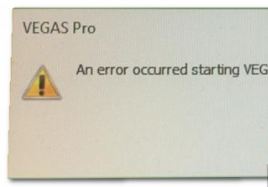 จะแก้ไขข้อผิดพลาดที่เกิดขึ้นในการเริ่ม Vegas Pro ได้อย่างไร 