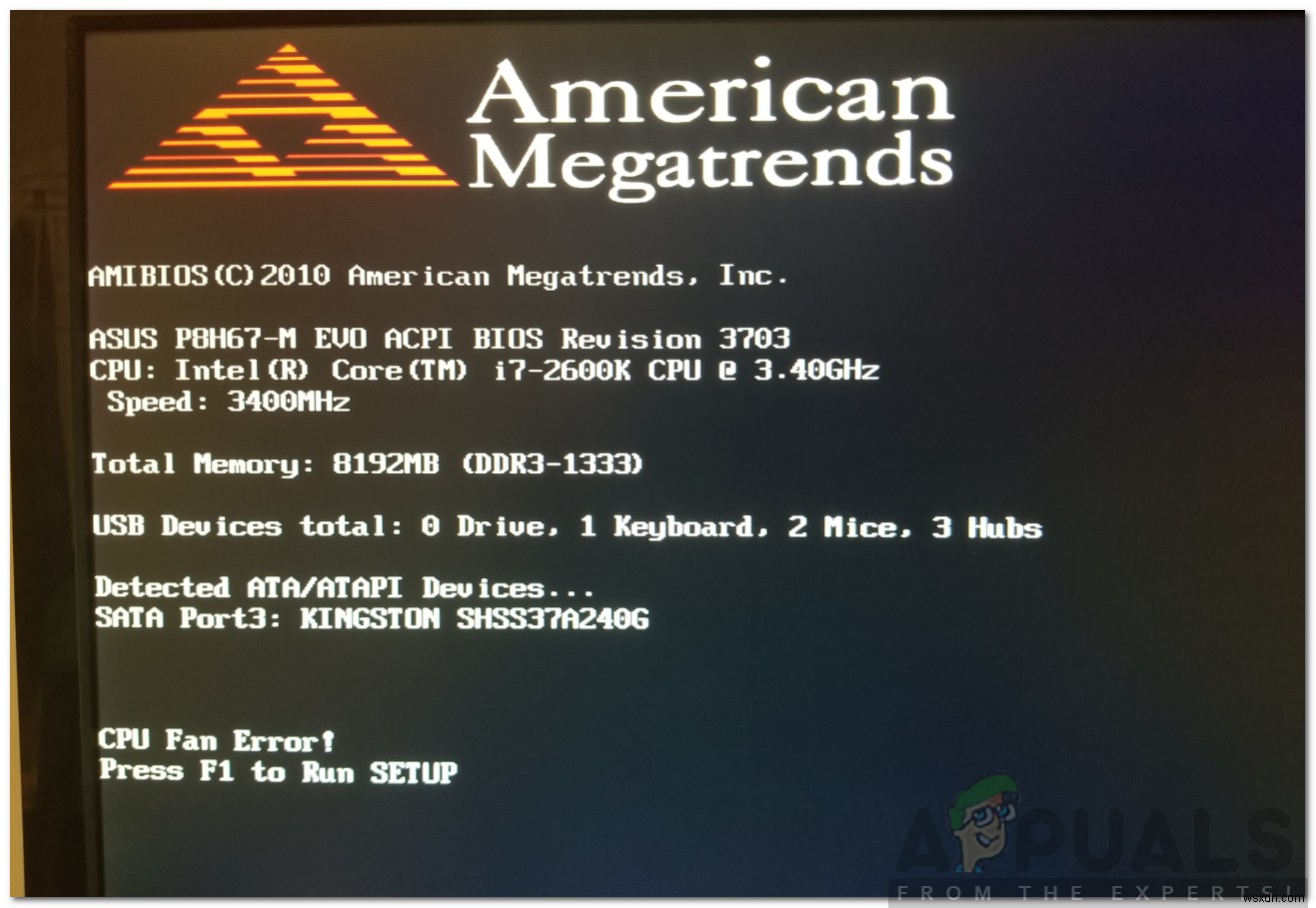 วิธีแก้ไขข้อผิดพลาดพัดลม CPU บน BIOS 