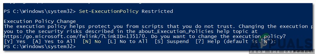 วิธีการแก้ไขข้อผิดพลาด  รันสคริปต์ถูกปิดใช้งานในระบบนี้  บน Powershell 