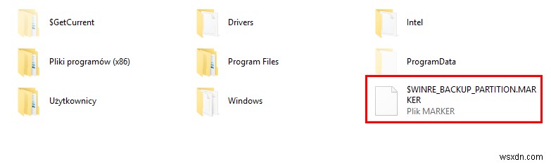 ไฟล์ $WINRE_BACKUP_PARTITION.MARKER คืออะไรและฉันควรลบทิ้งหรือไม่ 