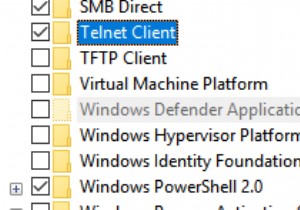 วิธีเปิดใช้งาน Telnet ใน Windows 10 