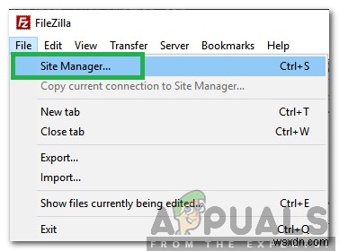 วิธีการแก้ไขข้อผิดพลาด  ล้มเหลวในการดึงข้อมูลรายชื่อไดเรกทอรี  บน FileZilla 