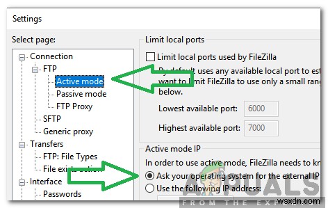 วิธีการแก้ไขข้อผิดพลาด  ล้มเหลวในการดึงข้อมูลรายชื่อไดเรกทอรี  บน FileZilla 