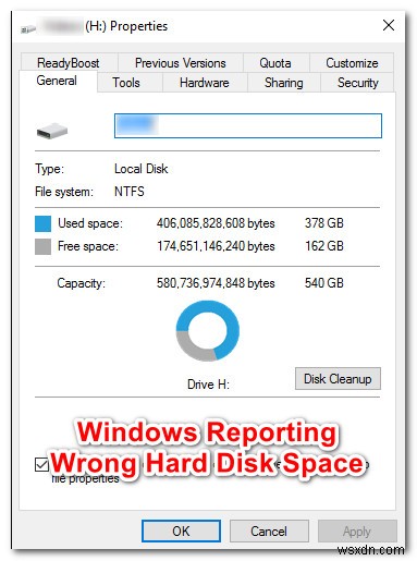 วิธีแก้ไขการรายงานของ Windows ว่าพื้นที่ว่างบนฮาร์ดดิสก์ไม่ถูกต้อง 