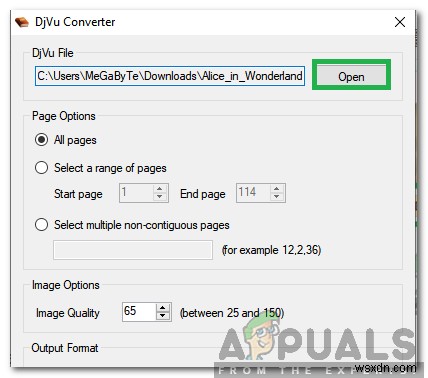 วิธีแปลง DjVu เป็น PDF 