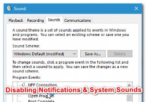 วิธีปิดการใช้งานการแจ้งเตือนและระดับเสียงใน Windows 10 