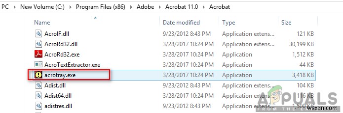 วิธีปิดการใช้งาน Adobe AcroTray.exe จากการเริ่มต้นเมื่อเริ่มต้น